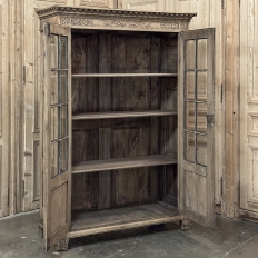 18th Century Country French Louis XVI Period Bookcase in Stripped Oak