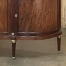 Antique French Louis XVI Mahogany Buffet with Carrara Marble