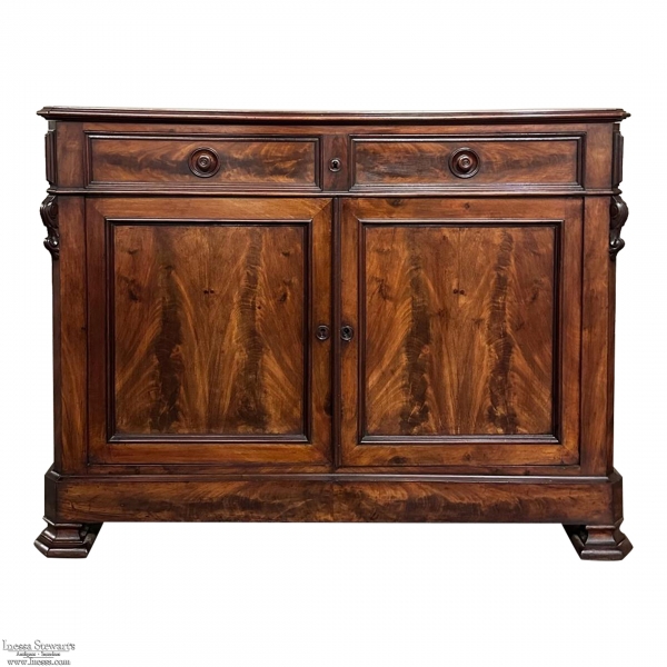 19th Century French Louis Philippe Period Mahogany Buffet