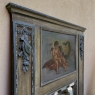 19th Century French Louis XVI Painted Trumeau ~ Mirror