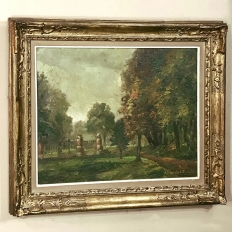 Antique Framed Oil Painting on Canvas by Van den Eynde