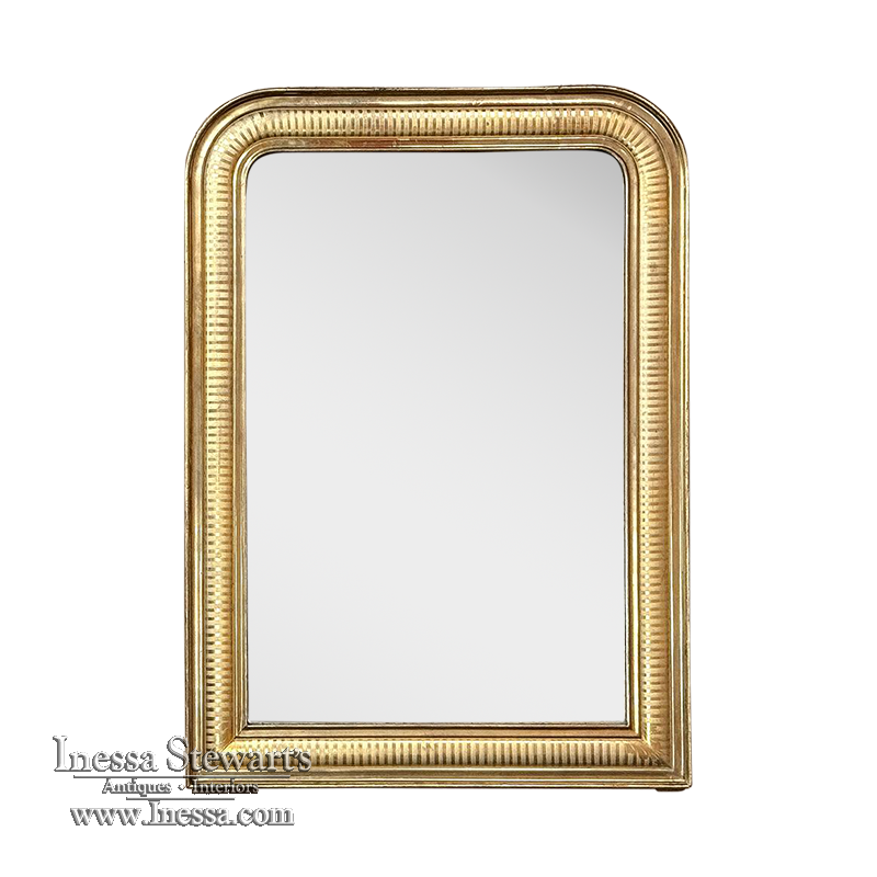 19th Century French Louis Philippe Period Gilded Mirror