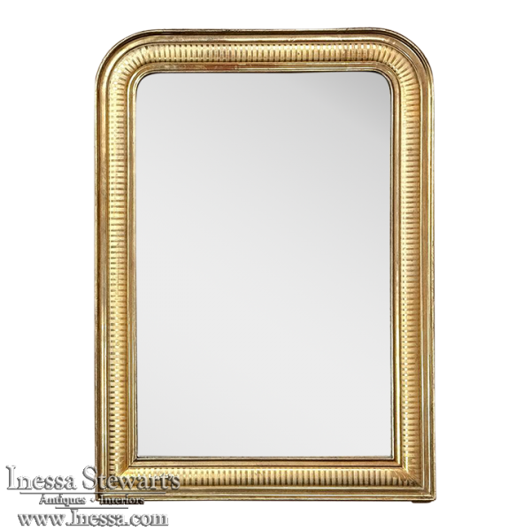 19th Century French Louis Philippe Period Gilded Mirror