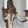 Pair Antique French Louis XV Painted Wall Sconces