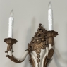 Pair Antique French Louis XV Painted Wall Sconces