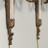 Pair Antique French Louis XV Painted Wall Sconces