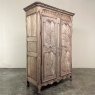 Early 19th Century Country French Armoire from Lorraine in Stripped Oak