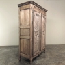 Early 19th Century Country French Armoire from Lorraine in Stripped Oak