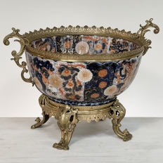 19th Century Imari Jardiniere with Bronze Mounts