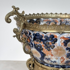 19th Century Imari Jardiniere with Bronze Mounts