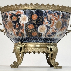 19th Century Imari Jardiniere with Bronze Mounts