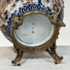 19th Century Imari Jardiniere with Bronze Mounts