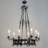 Antique French Wrought Iron Chandelier