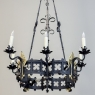 Antique French Wrought Iron Chandelier