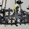 Antique French Wrought Iron Chandelier