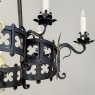 Antique French Wrought Iron Chandelier