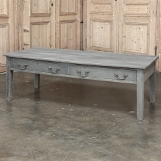 Rustic Country French Painted Coffee Table