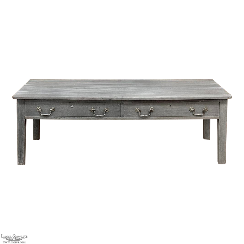 Rustic Country French Painted Coffee Table