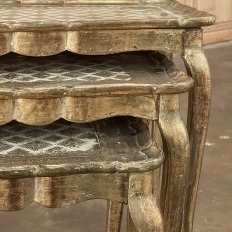 Set of 3 Vintage Florentine Nesting Tables