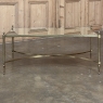 Mid-Century Chrome & Glass Coffee Table