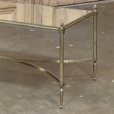 Mid-Century Chrome & Glass Coffee Table