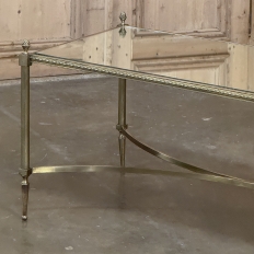 Mid-Century Chrome & Glass Coffee Table