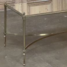 Mid-Century Chrome & Glass Coffee Table