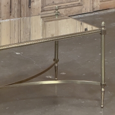 Mid-Century Chrome & Glass Coffee Table