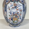 19th Century Oriental Style Delft Vase with Lid