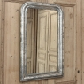 Antique French Louis Philippe Period Silvered Mirror