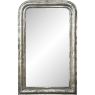 Antique French Louis Philippe Period Silvered Mirror