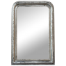 Antique French Louis Philippe Period Silvered Mirror