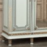 Antique Italian Neoclassical Painted Triple Armoire