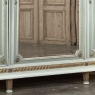 Antique Italian Neoclassical Painted Triple Armoire