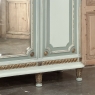 Antique Italian Neoclassical Painted Triple Armoire