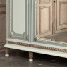 Antique Italian Neoclassical Painted Triple Armoire