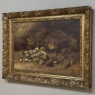 19th Century Framed Oil on Canvas of Still Life