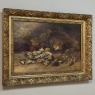 19th Century Framed Oil on Canvas of Still Life