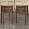 Pair Antique French Directoire ~ Neoclassical End Tables - Nightstands