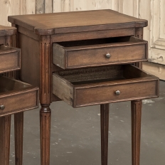 Pair Antique French Directoire ~ Neoclassical End Tables - Nightstands