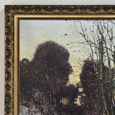 Antique Framed Oil Painting on Canvas by Louis Garot (1875-1936)