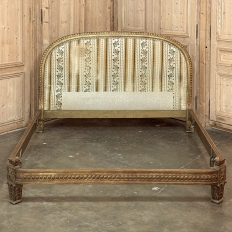 Antique Italian Neoclassical Painted & Gilded Bedroom Set