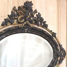 Antique French 19th Century Louis XVI Oval Mirror