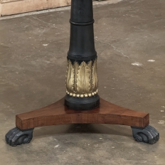 19th Century French Second Empire Mahogany Round End Table