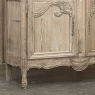 19th Century French Normandie Buffet a Deux Corps in Stripped Pine