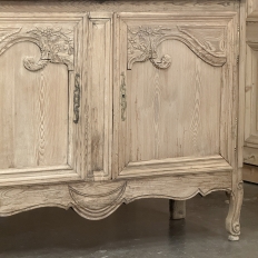 19th Century French Normandie Buffet a Deux Corps in Stripped Pine