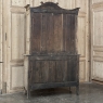 19th Century French Normandie Buffet a Deux Corps in Stripped Pine