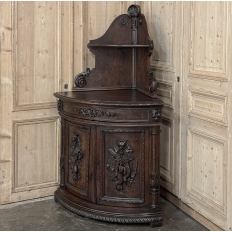 19th Century French Renaissance Revival Corner Cabinet ~ Confiturier