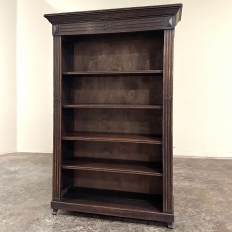 Antique Neoclassical Open Bookcase