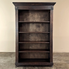 Antique Neoclassical Open Bookcase